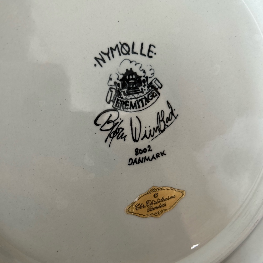 🌶️ EREMITAGE Dish #8002 BJORN WIINBLAD Nymolle Denmark - Picture 6 of 7